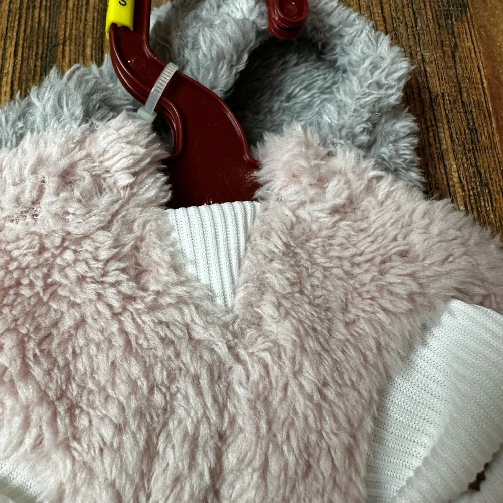 Gray Fuzzy Dog hoodie